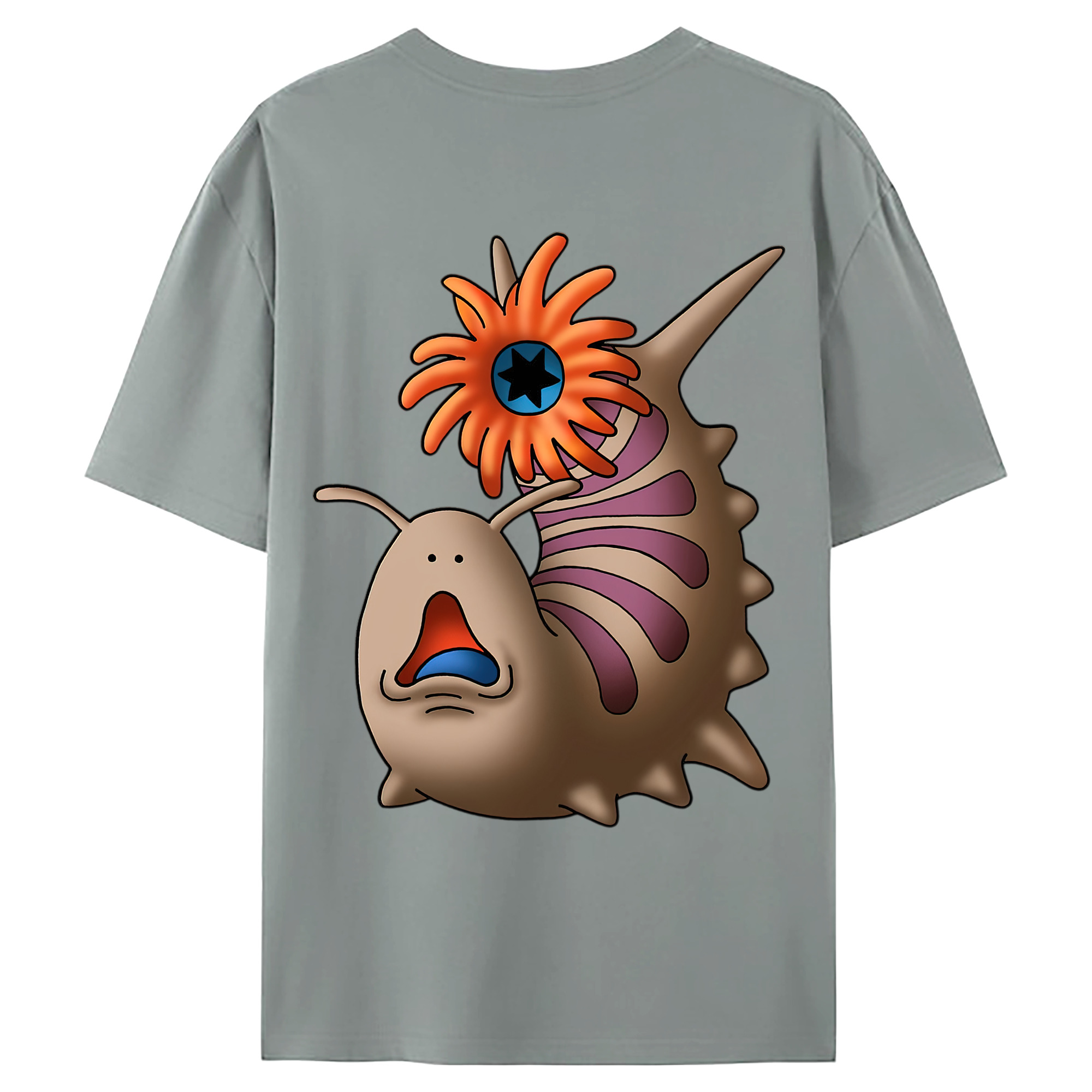 （画像用） ドラゴンクエスト Doragon Kuesuto Dragon Quest 綿100％ メンズ半袖Tシャツ（バックプリント） 通気性